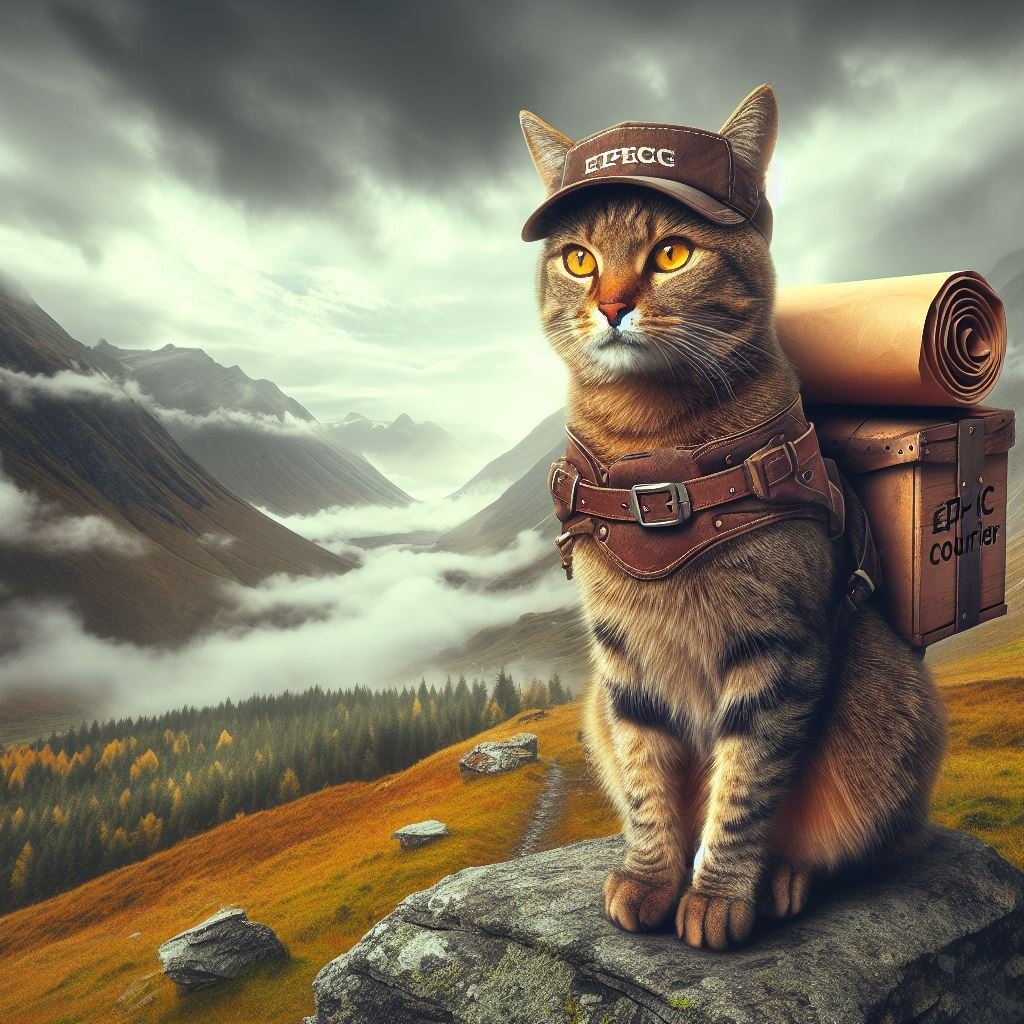 Курьер котик