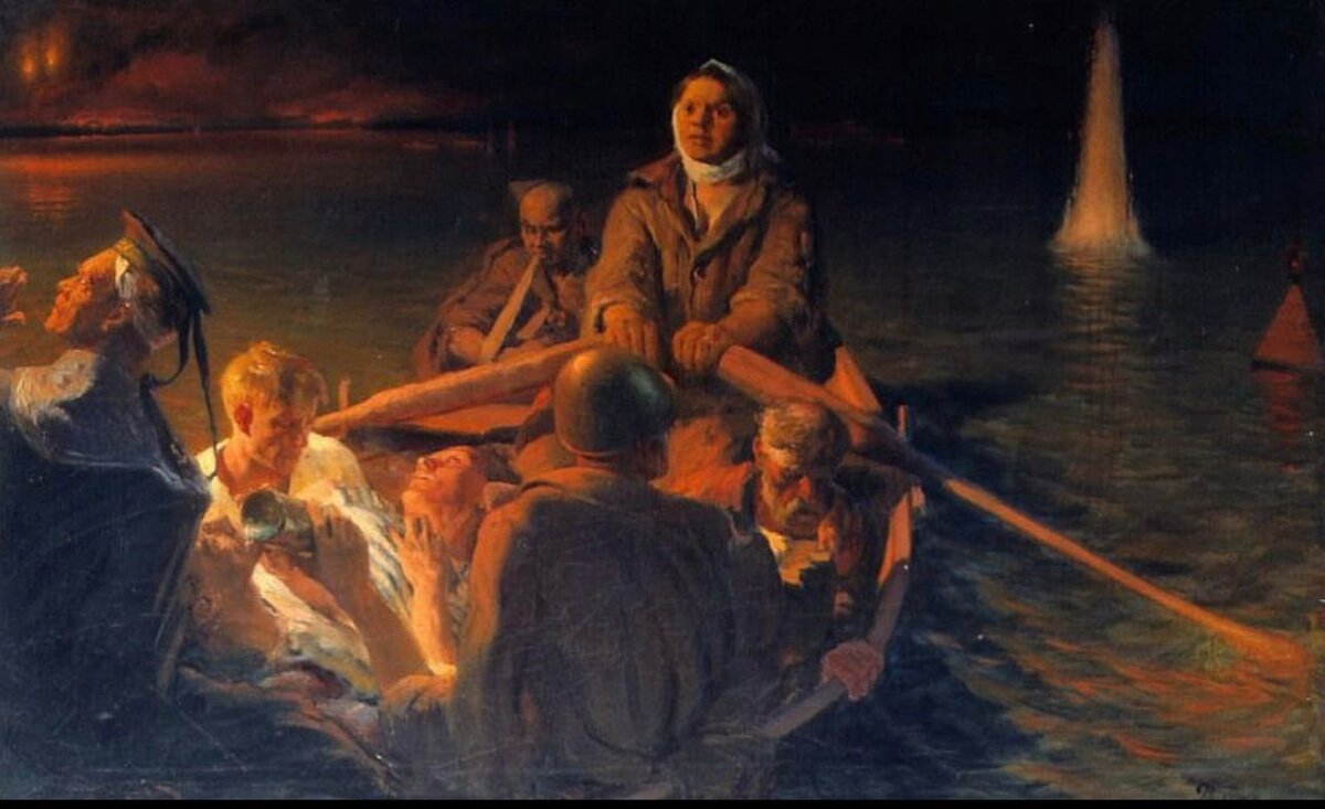 Яков Ромас. «Бакенщица». 1945