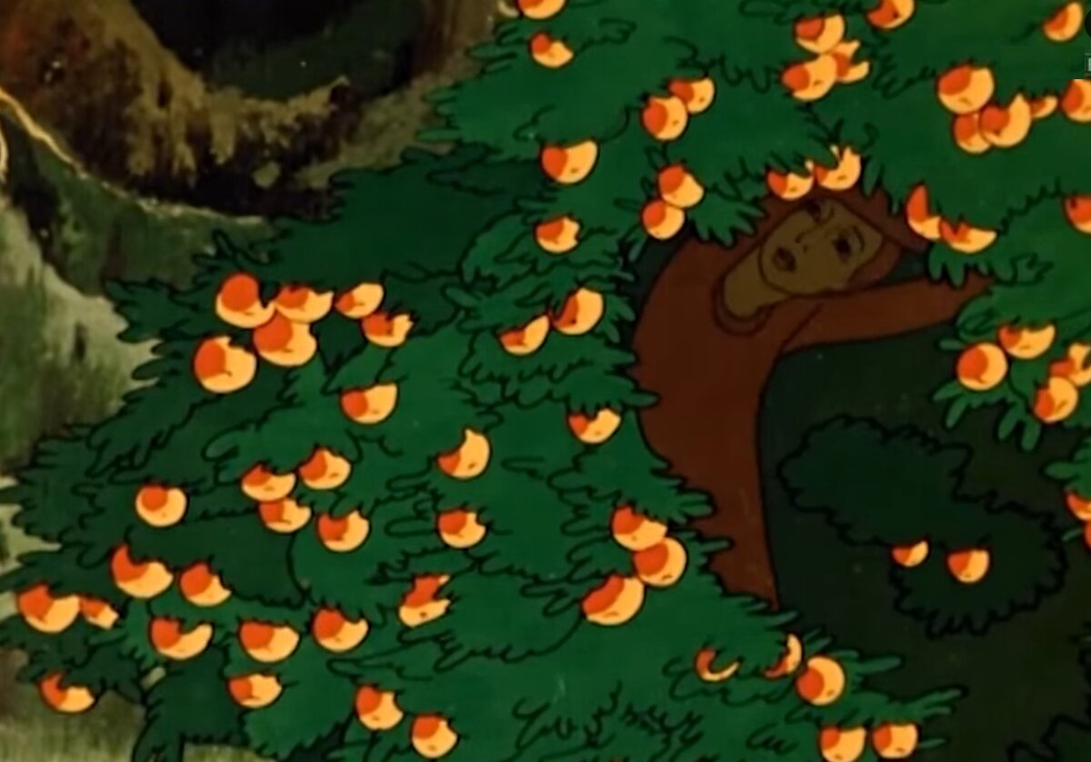 кадр из м/ф "Гуси-лебеди" 1949 г.