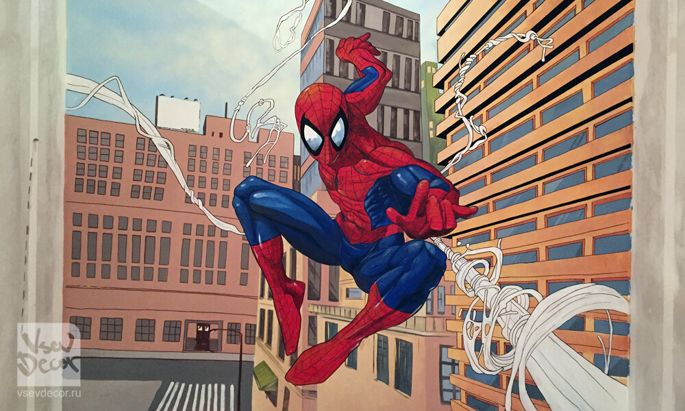 Роспись на стене в детской