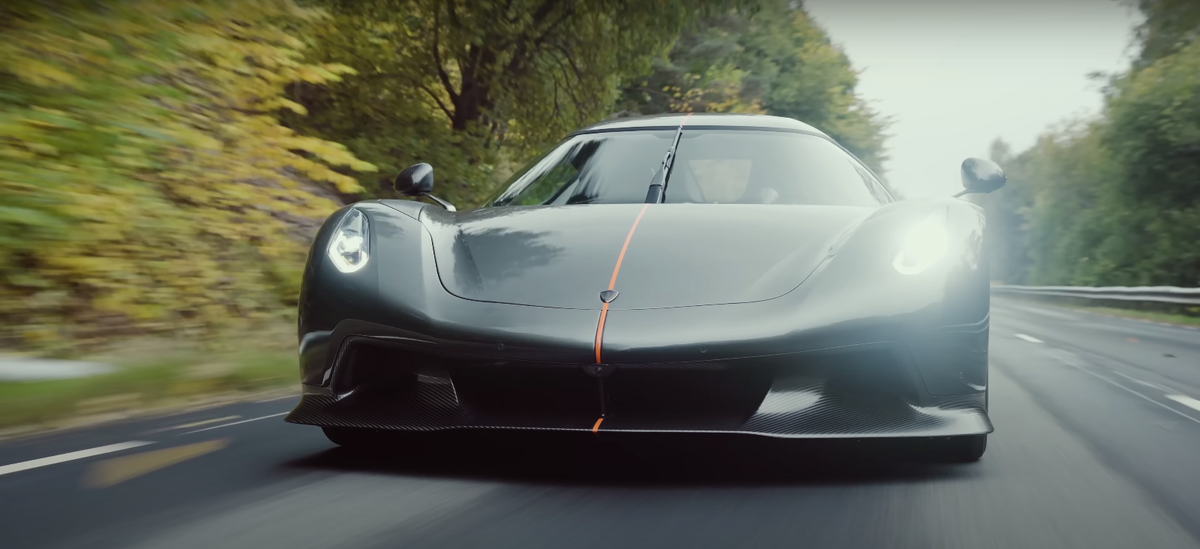 Koenigsegg Jesko на трассе