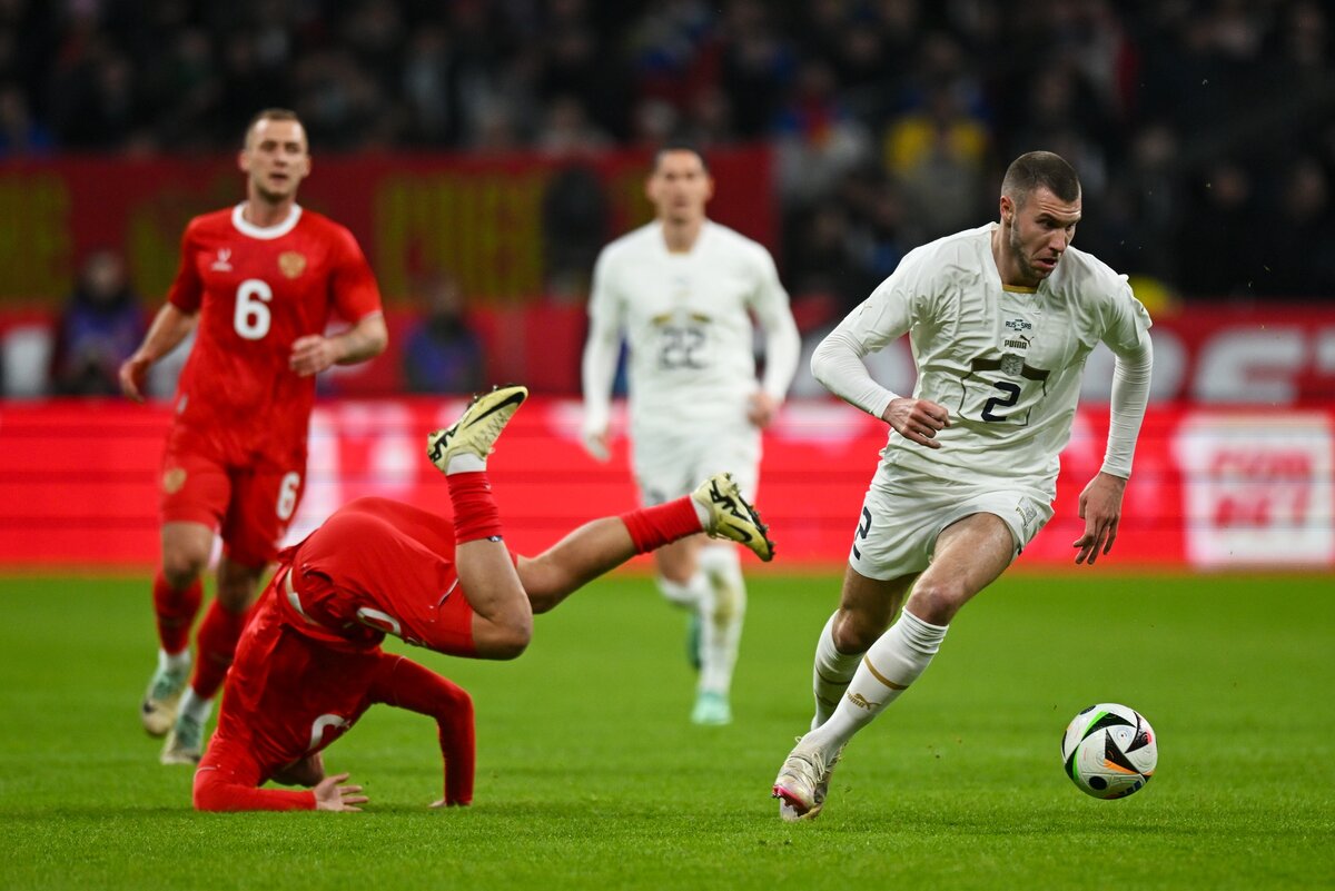 Футбол.Товарищ.матч Россия -Сербия 4:0. Неожиданно. 