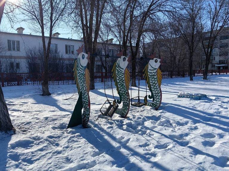   Стало известно, какие тренажеры разместят в п. Гудрон Орска вместо демонтированной детской площадки