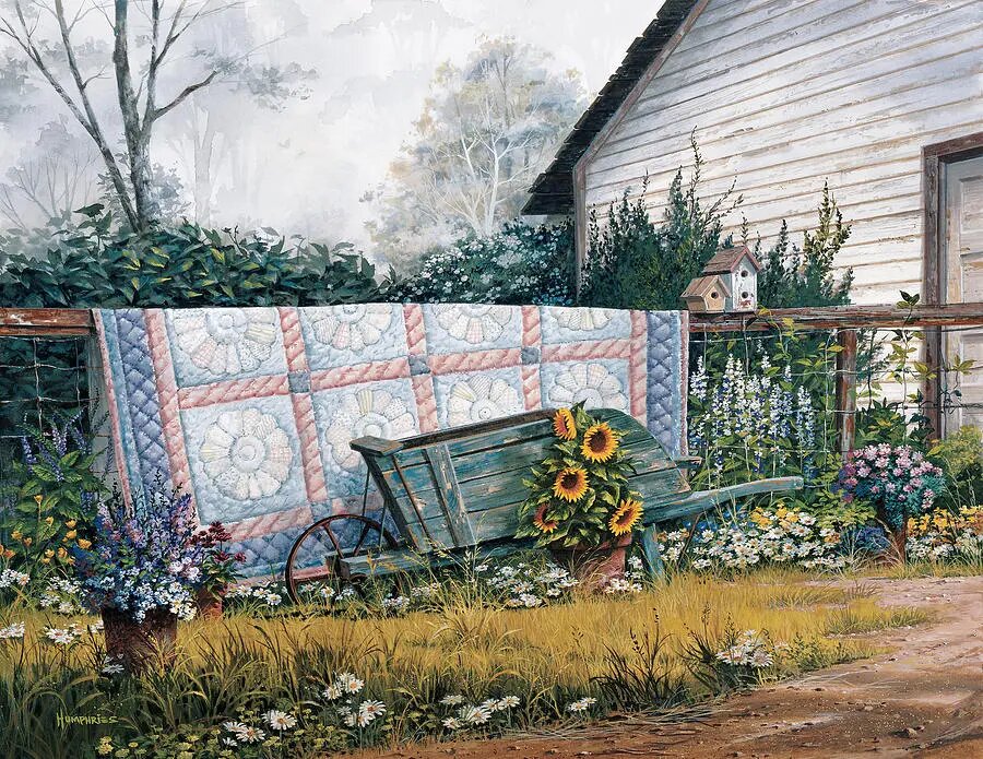 Лоскутное одеяло в живописи