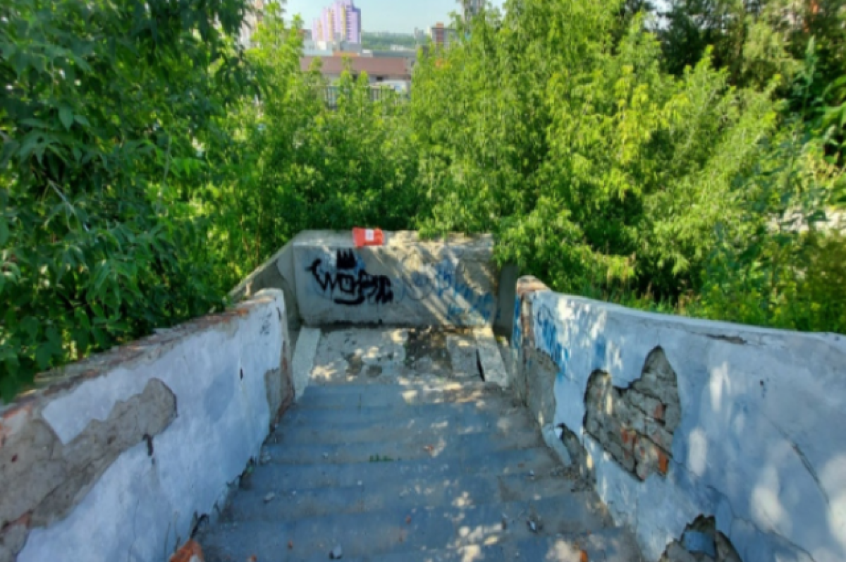    Лестницу к вокзалу «Новосибирск-Южный» отремонтируют в 2025 году