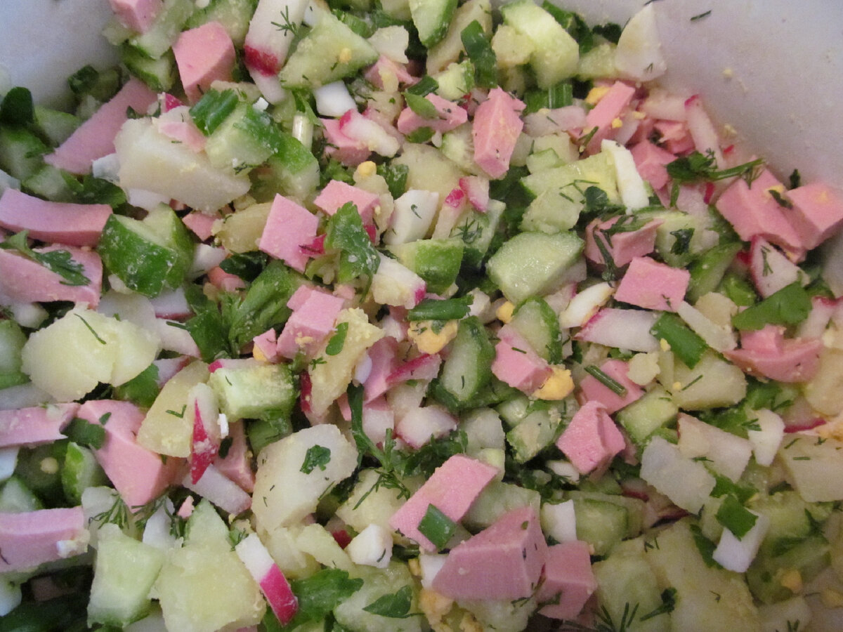 Порезанные овощи