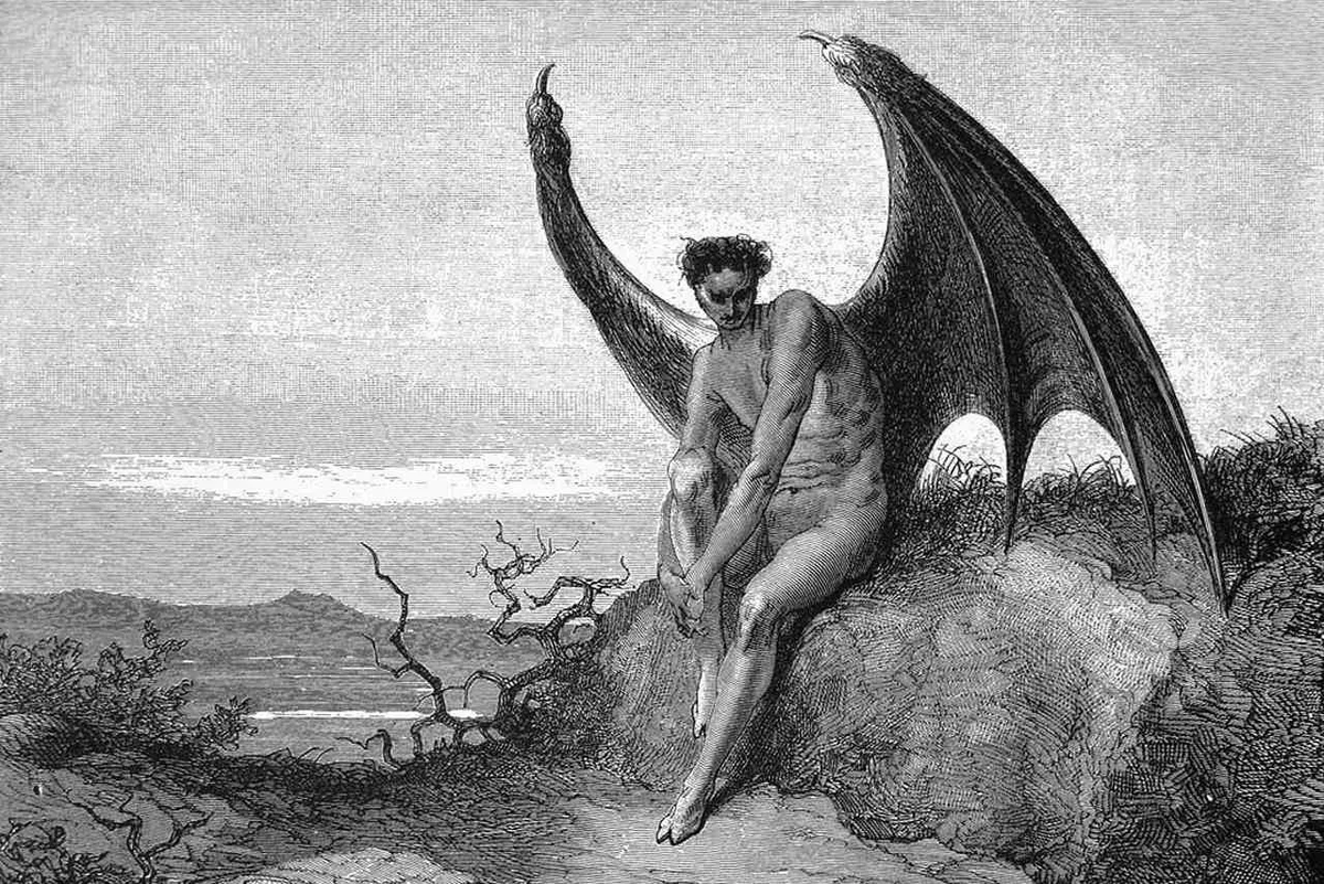 История люцифера. Гюстав Доре Люцифер. Люцифер Денница Библия. Гюстав Доре сатана. Люцифер Божественная комедия Доре