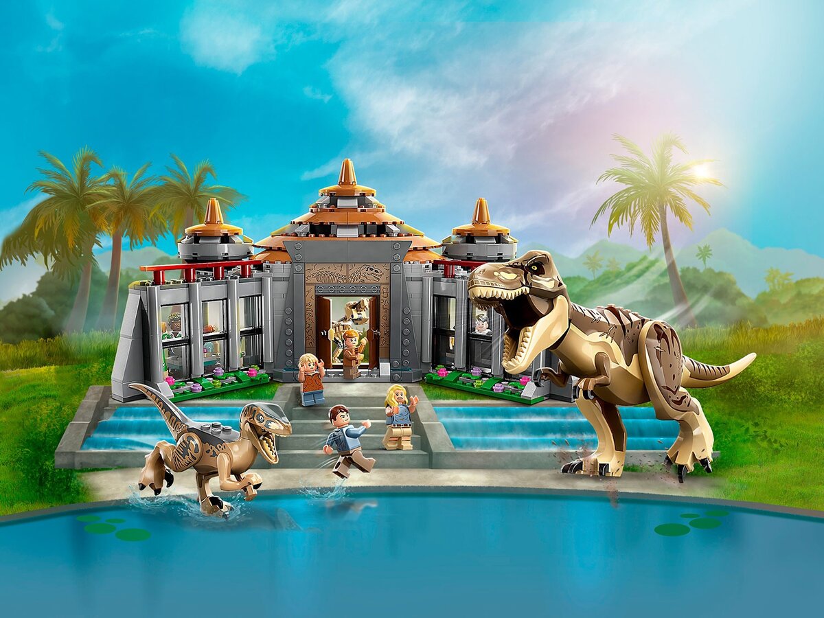 Набор LEGO® Jurassic World «Центр для посетителей: Ти-рекс против Раптора» (арт. 76961)