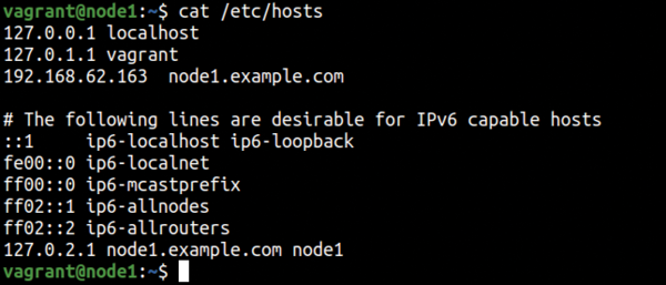  Рисунок 1: Файл hosts в Ubuntu.