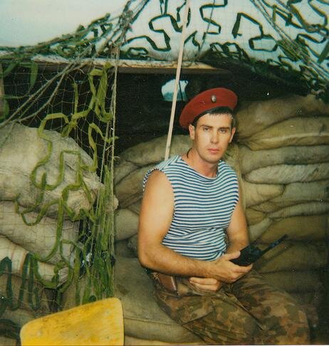 Василий Журахов на командном пункте федеральных войск в Грозном / Фото: личный архив