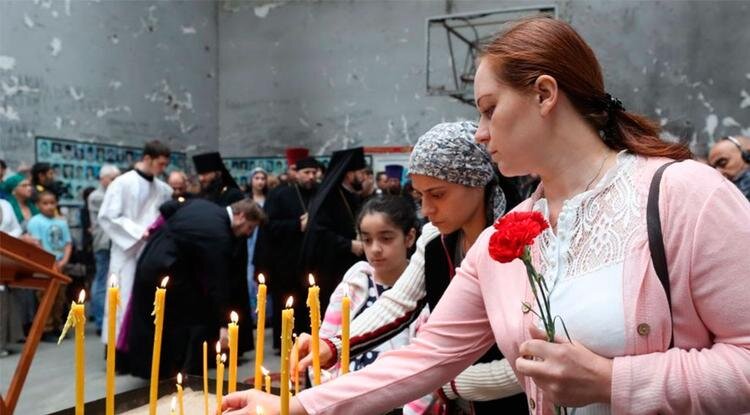 Вахта Памяти о жертвах теракта в БесланеФото: «Российская газета»