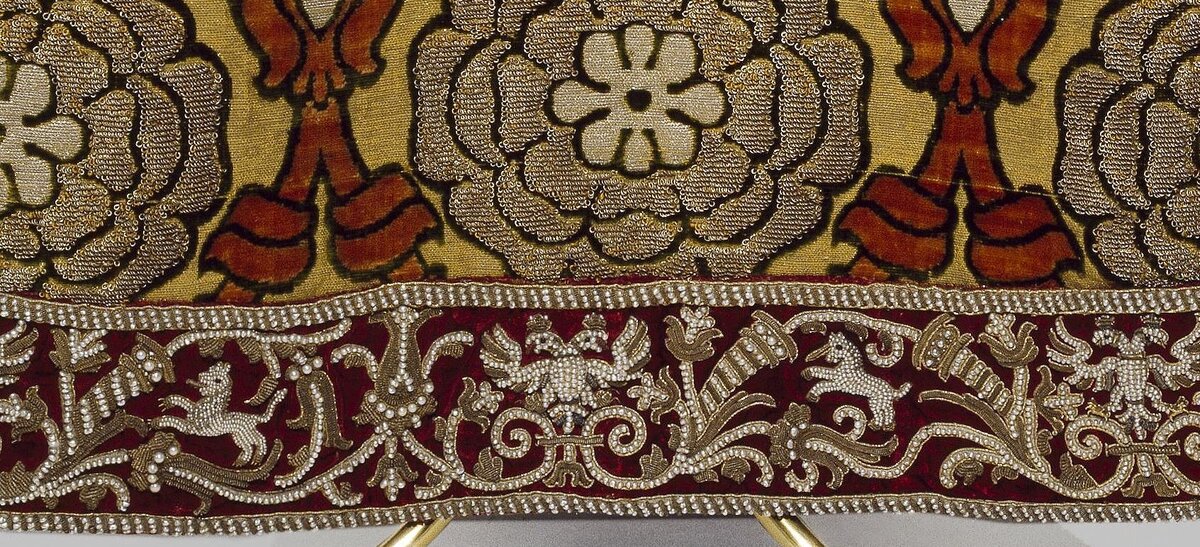 Саккос патриарха Адриана. ФРагмент. Россия, Москва, 1691