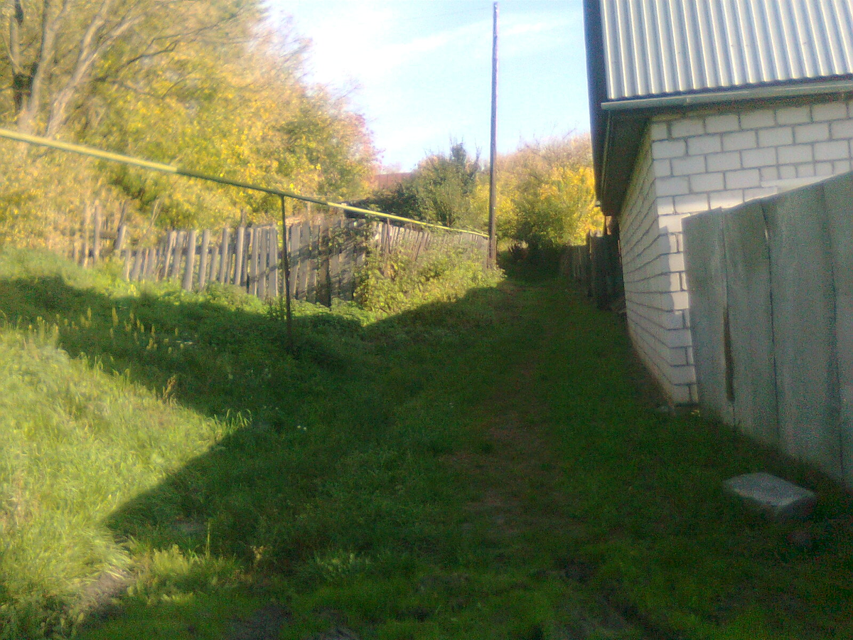 Вот такой пасторальный был вход от пешеходного моста через проспект. Наверное до строительства проспекта все было еще пасторальнее, и сама улица Подаметьевская, куда выходила Косогорная. Тут еще не понятно, что эта улица просто по самому своему рельефу - пешеходная