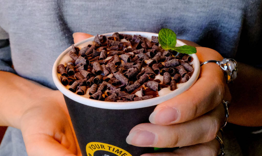 Шоколадно-мятный раф