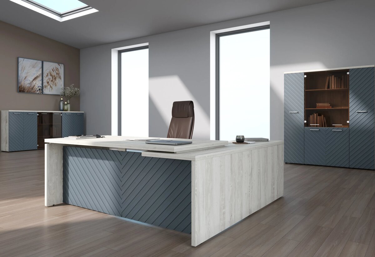 Кабинет TORR LUX Skyland (сосна эдмонт, серо-голубой)