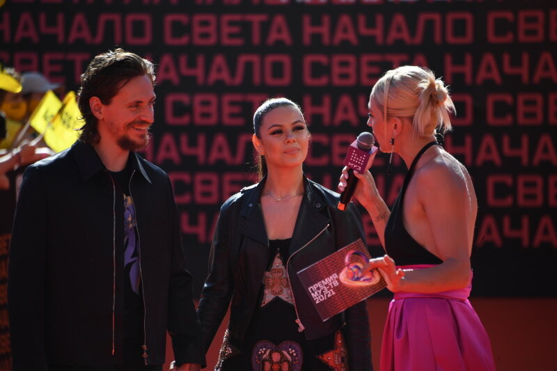    Анастасия Ивлеева в роли ведущей премии "Муз-ТВ" 2021 года. Фото: Komsomolskaya Pravda/Globallookpress