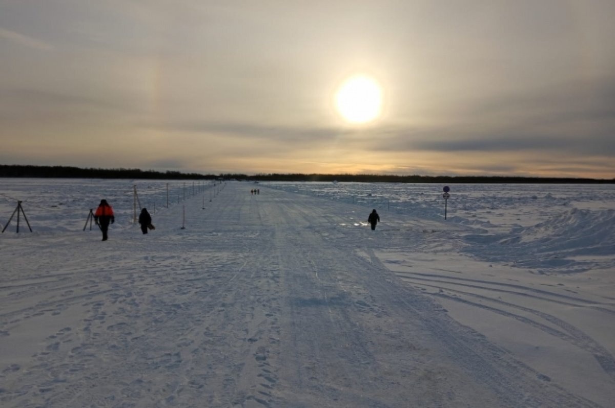    На ледовых дорогах Томской области снижается тоннаж