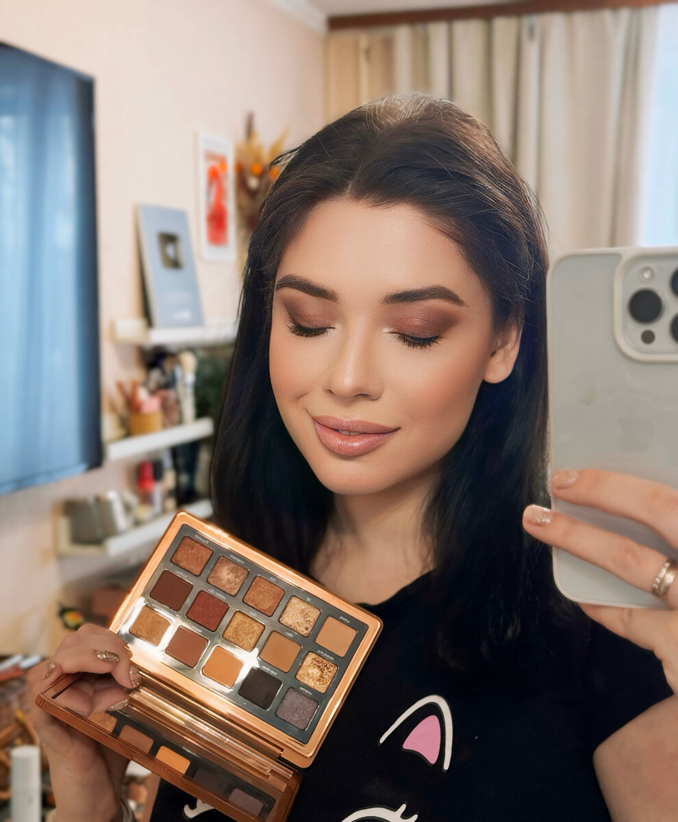 САМАЯ КРАСИВАЯ ПАЛЕТКА ДЛЯ ЗЕЛЕНЫХ ГЛАЗ. Палетка теней Natasha Denona  Bronze Palette | kat.abram_beautyblog | Дзен