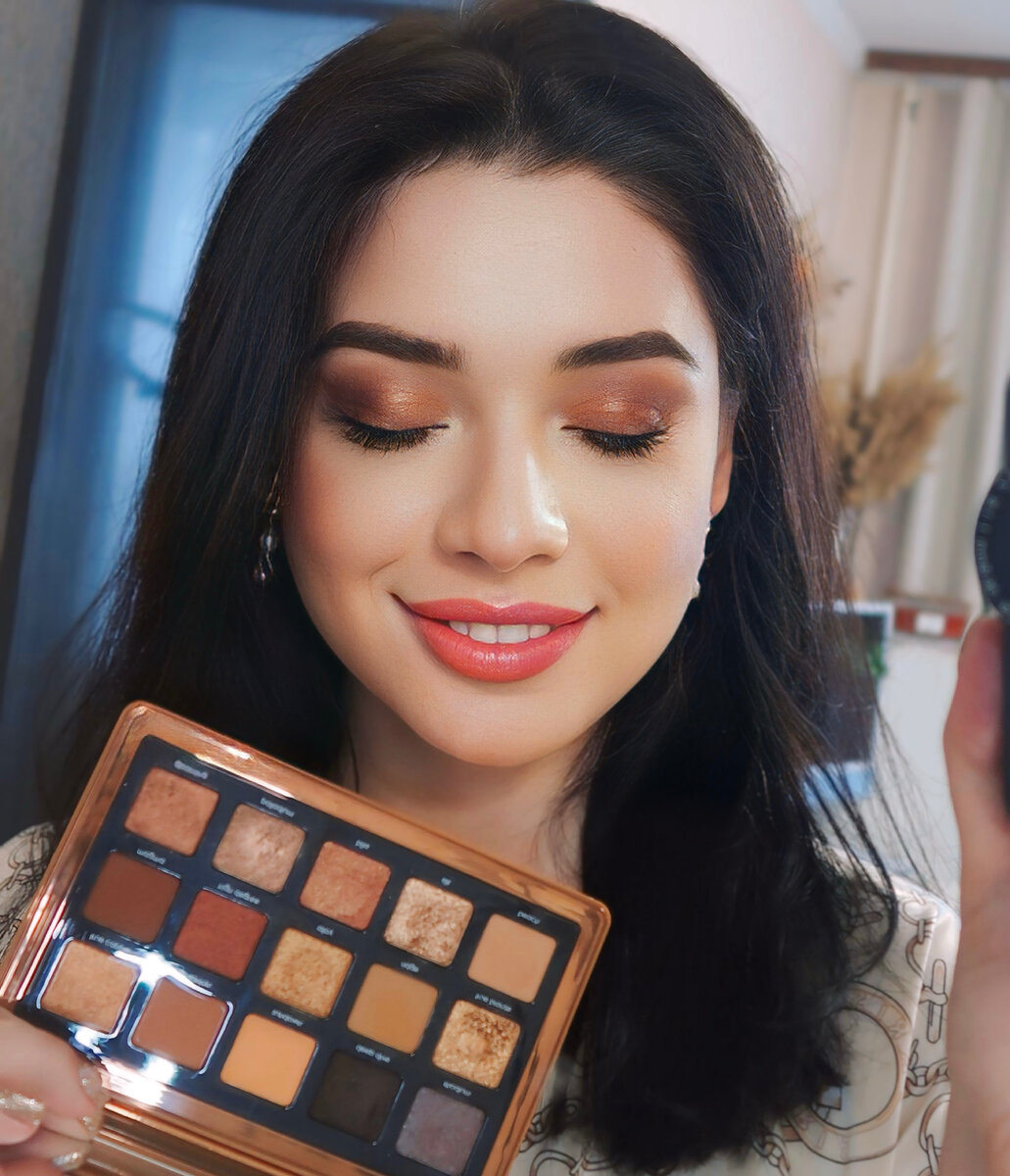 САМАЯ КРАСИВАЯ ПАЛЕТКА ДЛЯ ЗЕЛЕНЫХ ГЛАЗ. Палетка теней Natasha Denona  Bronze Palette | kat.abram_beautyblog | Дзен