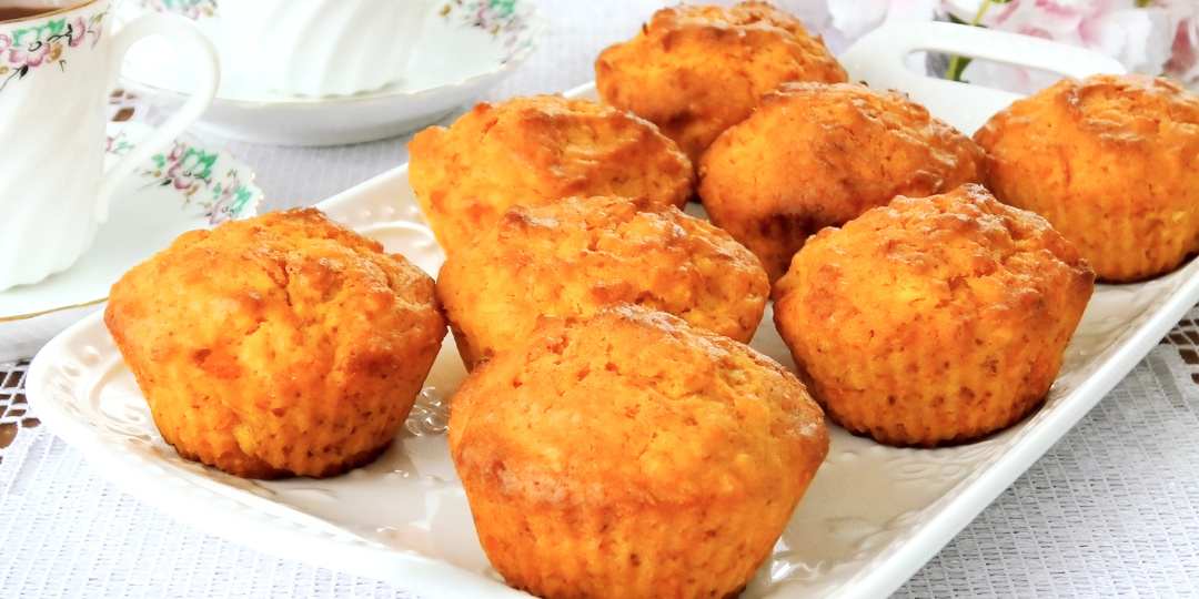 Постные яблочно- морковные кексы 🍎🍏🥕 Невероятно нежные и пышные
