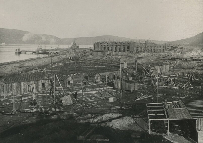 Строительство механического цеха 1938 год