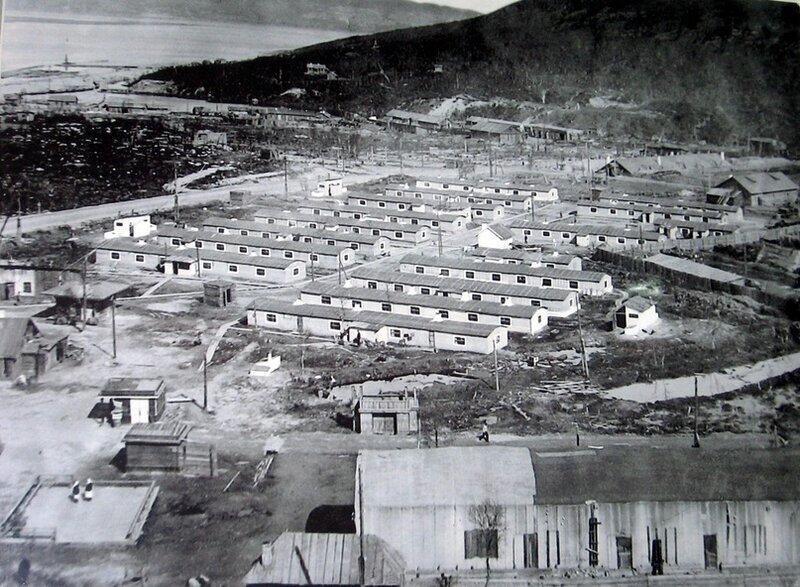 Роста 1938 год. Бараки на улице Береговой