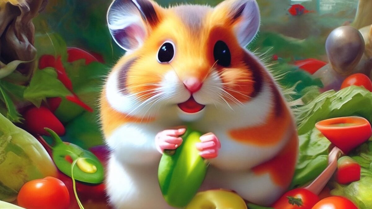 Побалуйте своего хомячка лучше полезными овощами