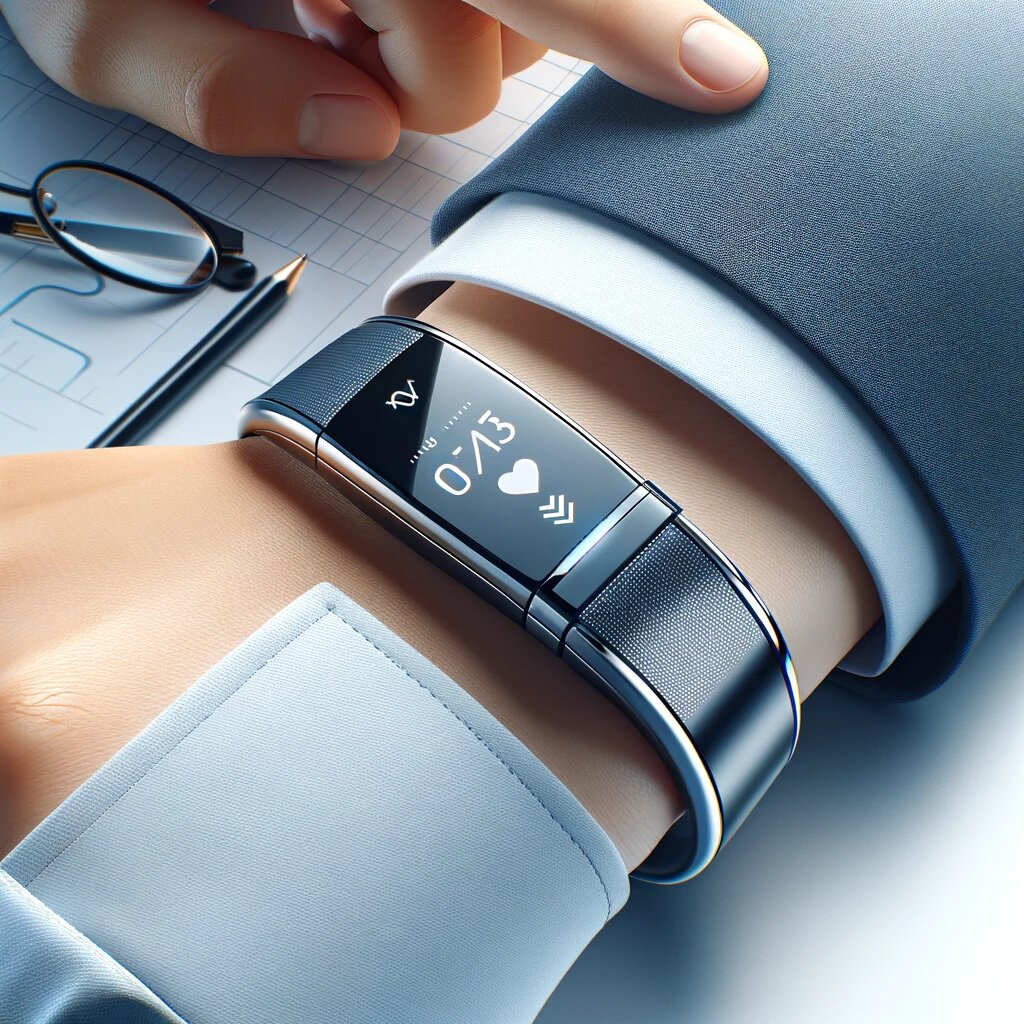 Стильный и компактный умный браслет для мониторинга здоровья.