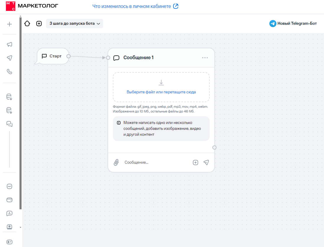 Как создать чат-бот в Telegram через платформу МТС Маркетолог | МТС  Маркетолог | Дзен