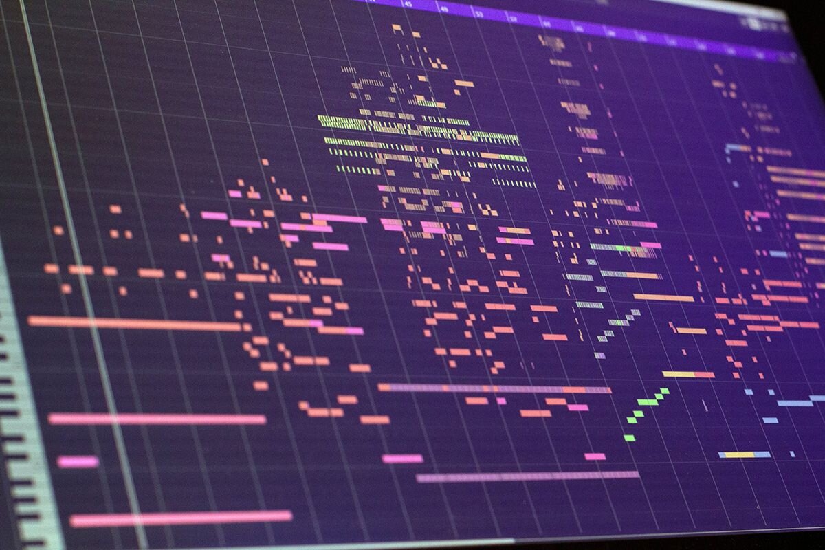 Так выглядит созданная на компьютере музыка📷
