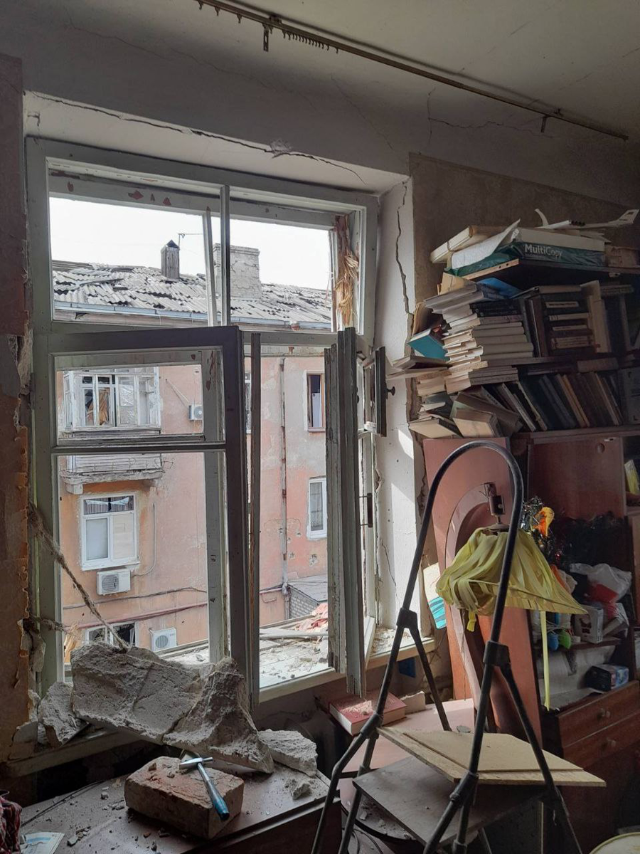 Ситуация внутри и на крыше