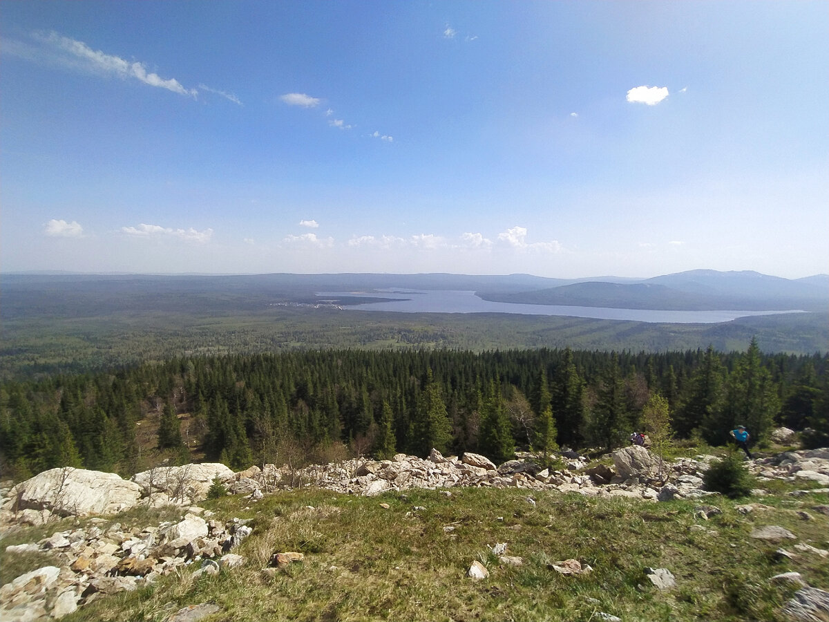 Вид с Хребта Зюраткуль. 