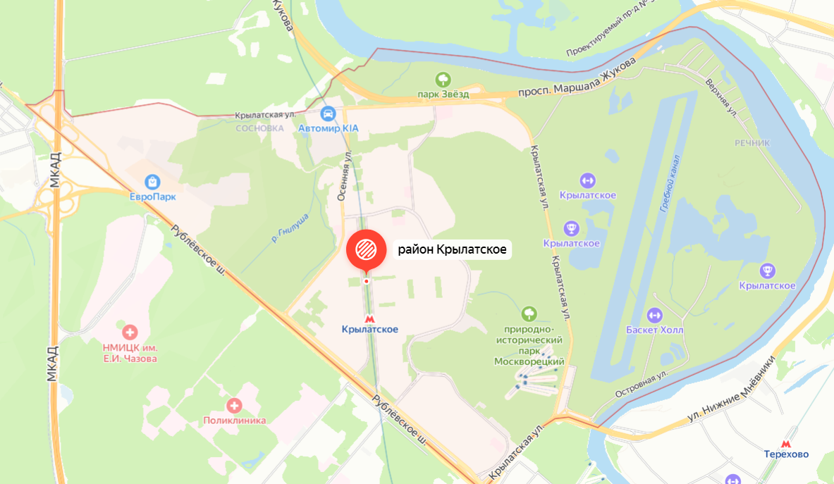 Как доехать от м крылатское до. Как доехать от м крылатское до