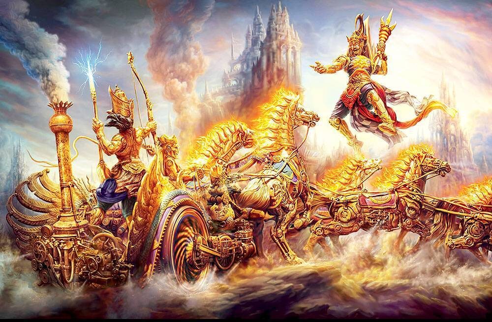    этот бог создал для индры колесницу и ваджру mohako