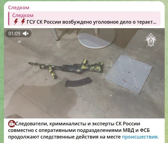    Скриншот: телеграм-канал СК России