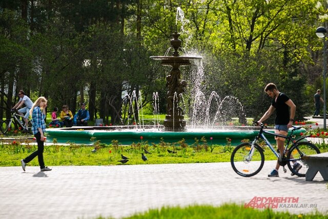    Старейший фонтан Казани находится в Ленинском саду. Фото: АиФ-Казань/ Мария Зверева