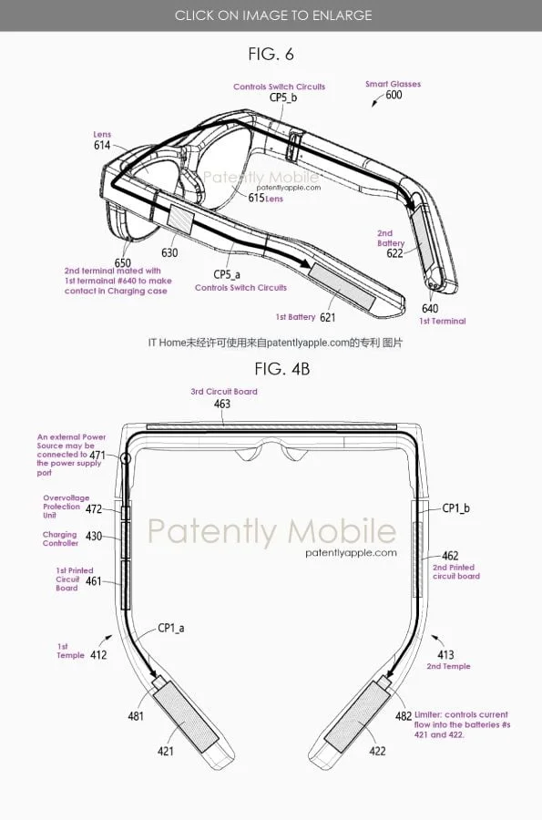 Так могут выглядеть Samsung Galaxy Glasses. Источник: patentlyapple.com