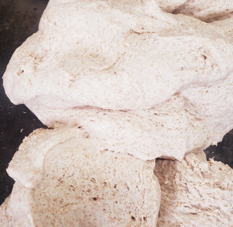 Тесто с отрубями. 