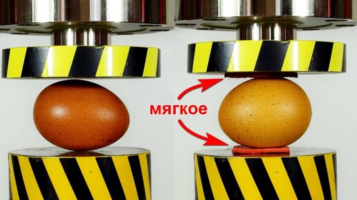 Распределенная нагрузка: ПРЕСС VS ЯЙЦО, стекло и ГРАНЕНЫЙ СТАКАН