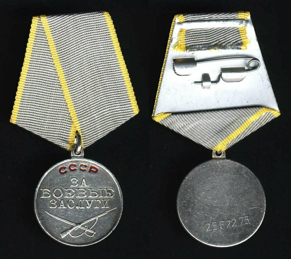 Медаль СССР "За боевые заслуги".