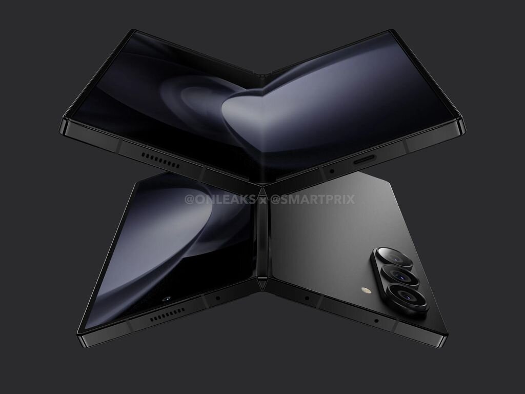 Рендер Samsung Galaxy Z Fold6. Изображение: OnLeaks  📷
