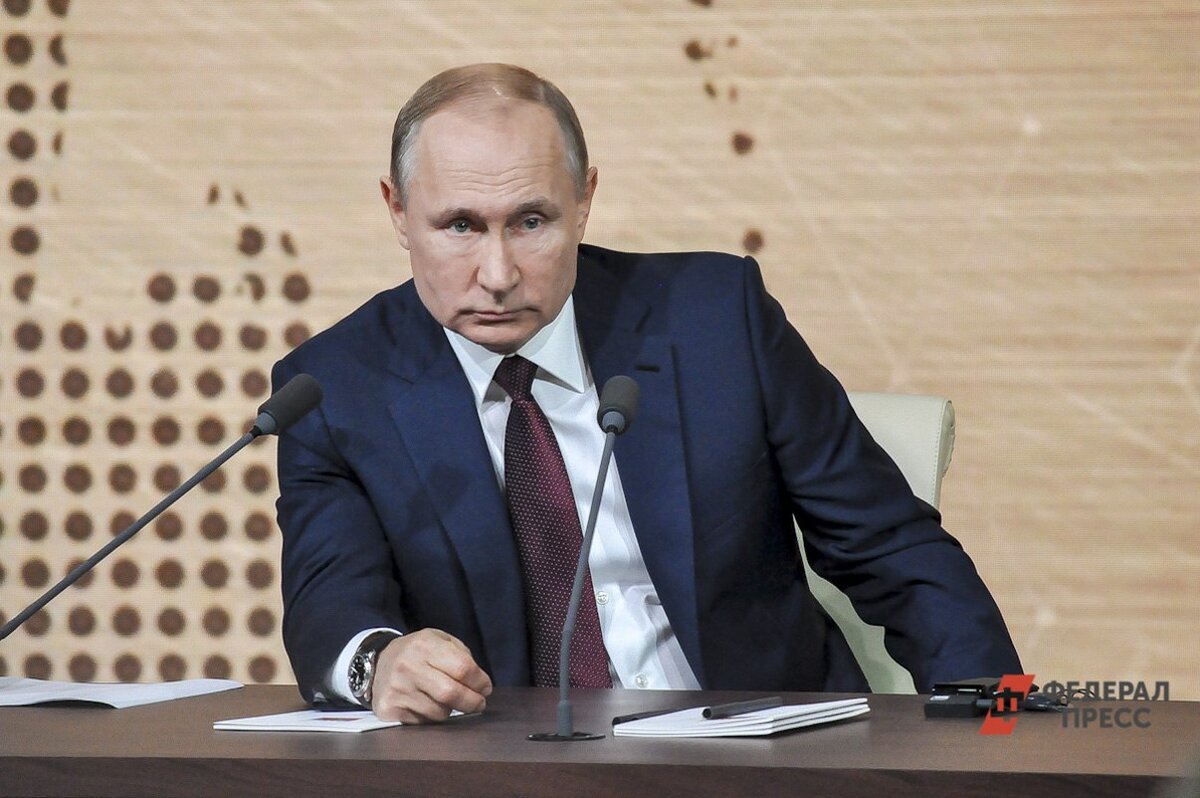Президент России выступает с обращением.  Фото: Фото: ФедералПресс / Екатерина Лазарева