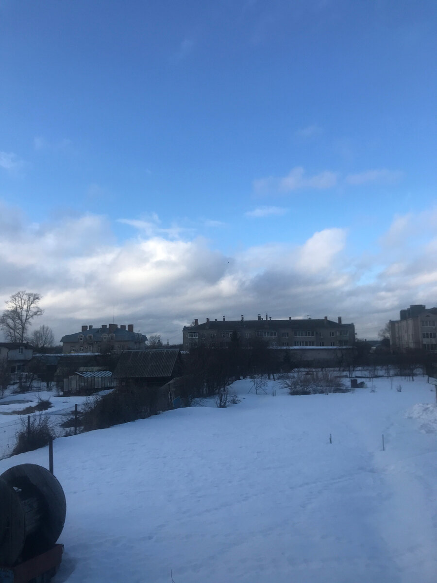 Красивое небо .. вид из окна 