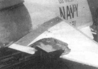 Повреждения F-8E Филипа Вампателлы