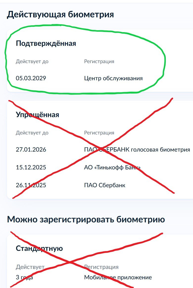 Биометрия в личном кабинете на "ГосУслугах"