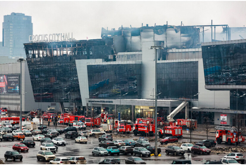 Крокус Сити Холл 23 марта 2024 года. После теракта