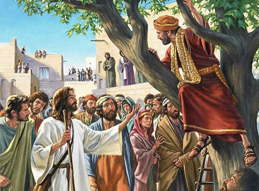Господь обращается к Закхею. Фото из открытых источников 