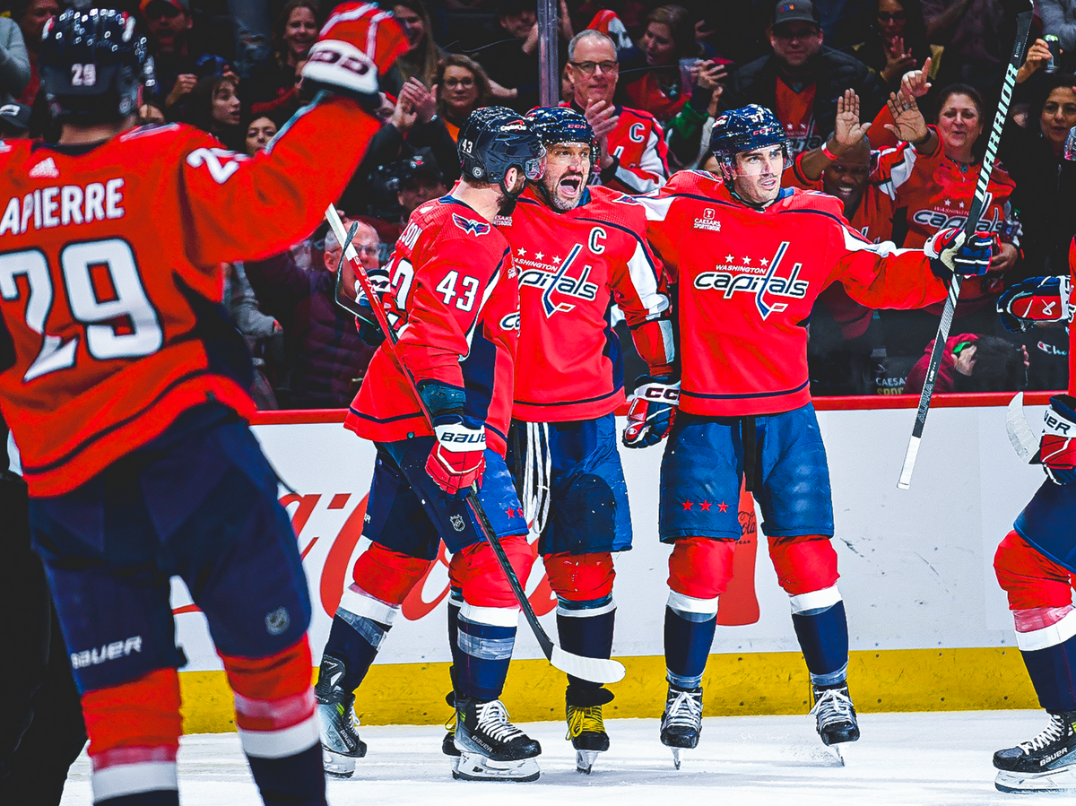    Хоккеист "Вашингтон Кэпиталз" Александр Овечкин празднует гол© Фото : nhl.com/capitals