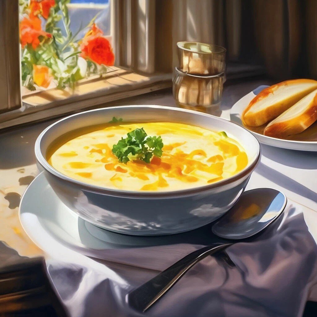 Куриный суп с плавленом сыром. 🧀