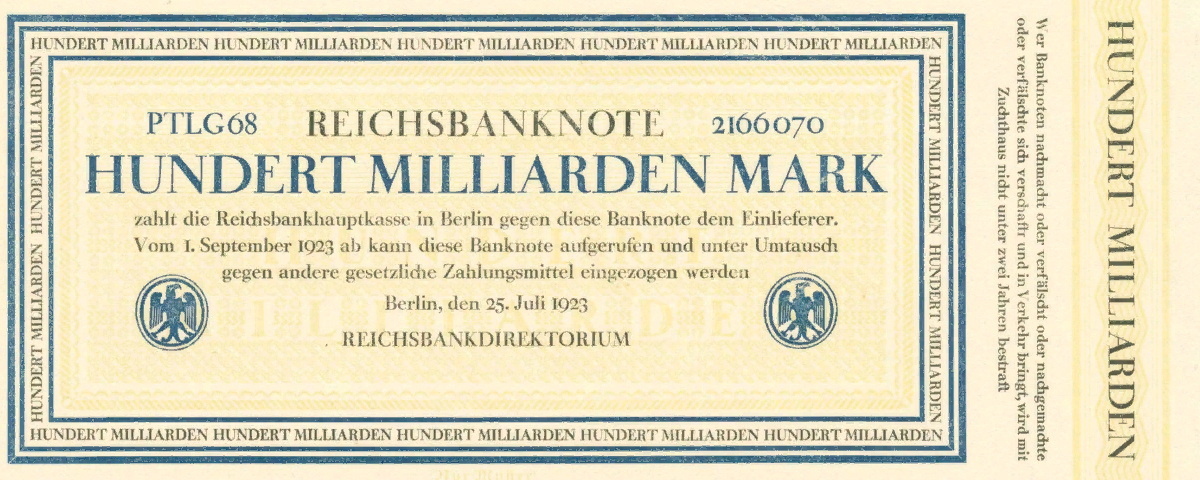 Фальшивка. 100 миллиардов марок 1923